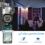 دوربین مداربسته تحت شبکه مدل سیمکارتی دو لنزه 4G نرم افزار یوسی yoosee