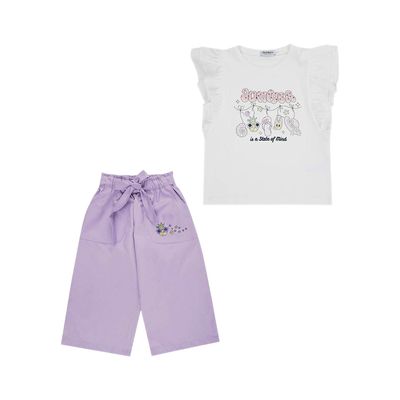 ست تاپ و شلوار دخترانه مدل MDSS-CH3786