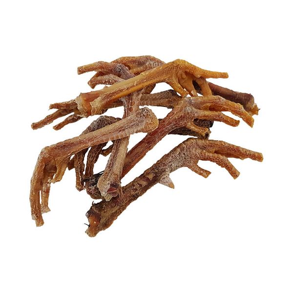 تشویقی سگ هاپومیل مدل پای بوقلمون Turkey Feet M وزن 120 گرم