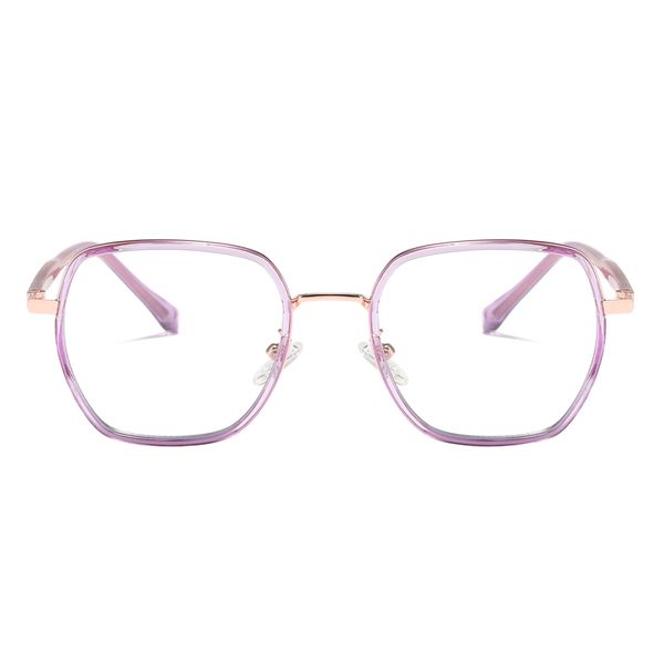 فریم عینک طبی چند ضلعی مدل TJ802C122P81 مناسب برای صورت گرد و بیضی