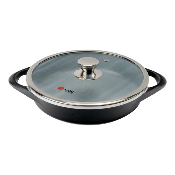 سرویس قابلمه و تابه استیل 10 پارچه ام جی اس مدل ایتالیا B کد IB1019