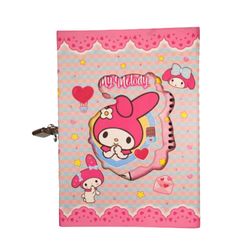 دفتر خاطرات 100 برگ سویل مدل قفل دار طرح ملودی