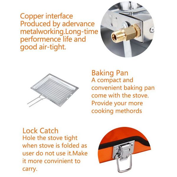 اجاق گاز سفری اورنج اوت دور مدل BDZ-430-E-A