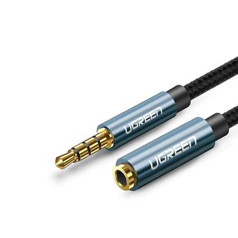 کابل افزایش طول 3.5 میلی متری AUX یوگرین مدل AV118-40675 طول 2 متر(میکروفن ساپورت)