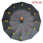 چتر 12 پره مدل دسته چوبی سوبل وان قطر 116 سانتیمتر