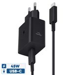 شارژر دیواری اورجینال 45 وات سامسونگ مدل EP-T4511 به همراه کابل USB-C به طول 1.8 متر