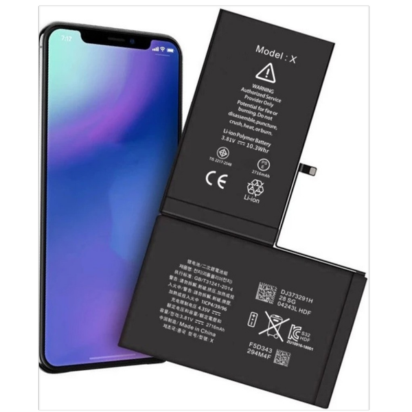 باتری موبایل اپل iPhone X صد درصد اورجینال فابریکی ظرفیت 2716 میلی آمپر ساعت