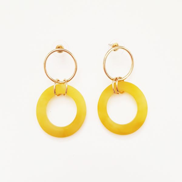 گوشواره زنانه مدل دو دایره