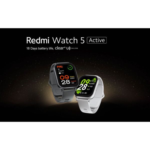 ساعت هوشمند شیائومی مدل Redmi Watch 5 Active دارای قابلیت های قابلیت مکالمه از طریق بلوتوث، قابلیت تغییر طرح ساعت یا تم بند پلاس