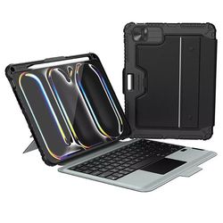 کیف کیبورددار نیلکین مدل Bumper Combo Backlit Keyboard مناسب برای تبلت Apple iPad Pro 2025-13 Inch، Apple iPad Pro 2024-13 Inch