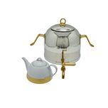 ست کتری و قوری ام جی اس مدل استیل کد K41017