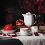 سرویس غذاخوری 98 پارچه چینی زرین ایران سری کواترو مدل مونت کارلو درجه یک