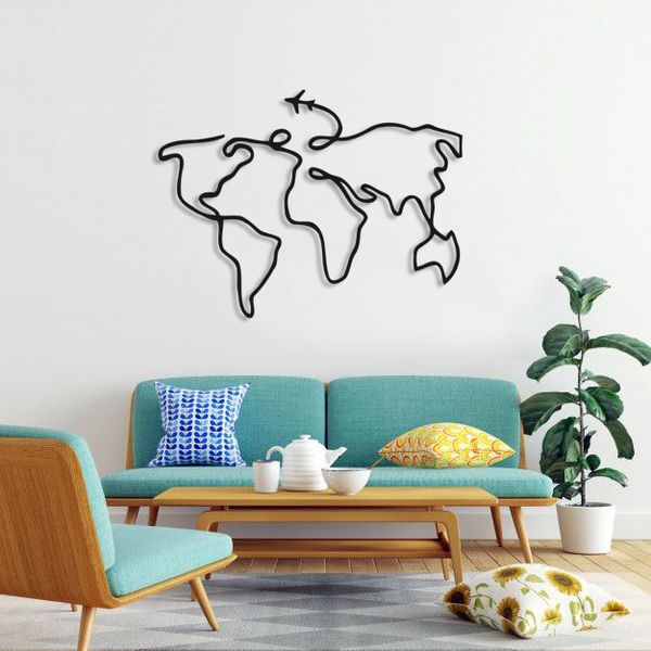 استیکر طرح نقشه جهان کد 007