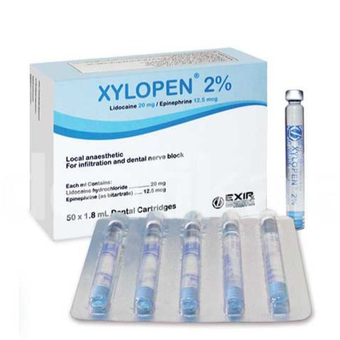 بی حسی دندانپزشکی (کارپول) 2% اکسیر