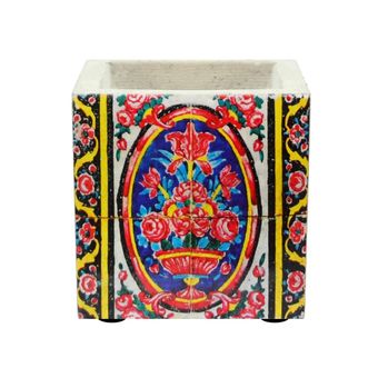 گلدان بتنی طرح کاشی 04