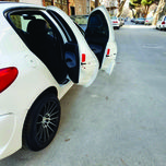 برچسب شبرنگ هشدار باز بودن درب خودرو ونگارد مدل S110 مناسب برای پژو 206 بسته 4 عددی*663
