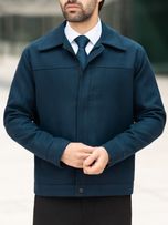 کاپشن فوتر سرمه ای کارلوتی کد j203