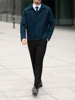 کاپشن فوتر سرمه ای کارلوتی کد j203