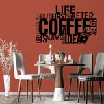 استیکر مدل چوبی طرح کافه کد S49