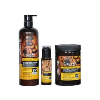 شامپو مو لایتنس مدل آرگان حجم 900 میلی‌لیتر به همراه ماسک مو حجم 1000 میلی‌لیتر و روغن مو حجم 100 میلی‌لیتر