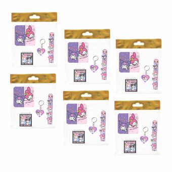 بسته لوازم تحریر مدل  4 تکه چوبی طرح کرومی و ملودی کد 1 مجموعه 6 عددی