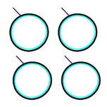 حلقه فلکسی چراغ جلو مدل ice bu بسته 4 عددی