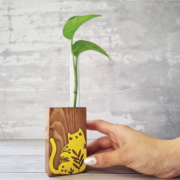 گلدان دکوری طرح گربه