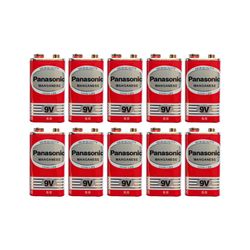 باتری کتابی پاناسونیک مدل Manganese کد 9V بسته 10 عددی