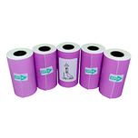 لیبل حرارتی بنفش پایتخت رول مدل LA3Pu بسته 5 عددی