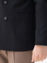 کت مشکی دبل برست دکمه مشکی c251