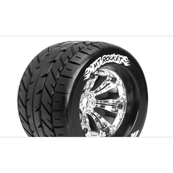 رینگ و لاستیک آنرود تراک 1/8 مدل Louise-3217CH-MT-Rocket-3.8-Tires