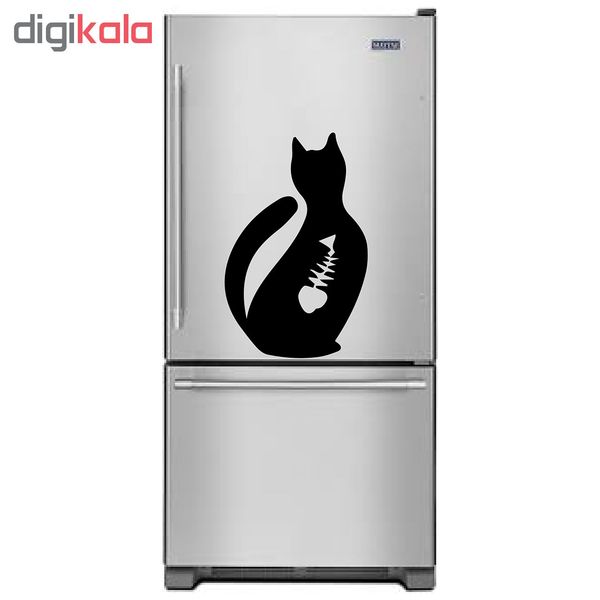 استیکر یخچال صالسو آرت طرح fish in cat az