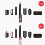سشوار برس‌دار حالت‌دهنده 1300 وات دایسون مدل Airwrap id HS08 Straight+Wavy، موتور BLDC، وزن 630 گرم، دارای سری شانه‌دار، سری برس