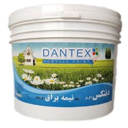 رنگ اکریلیک سفید نیمه براق دنتکس کد20 حجم 4 لیتر