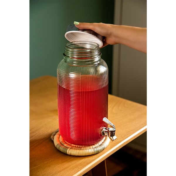 کلمن میس گلس مدل سزارB شیشه ای کد503001  گنجایش 5 لیتر