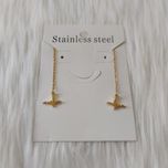 گوشواره زنانه مدل بخیه طرح ضربان کد Beat114*125