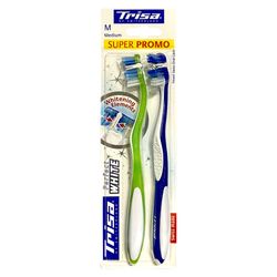 مسواک تریزا سری Super Promo مدل Perfect White با برس متوسط بسته 2 عددی*35