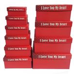 جعبه هدیه مدل روز عشق مجموعه 10 عددی