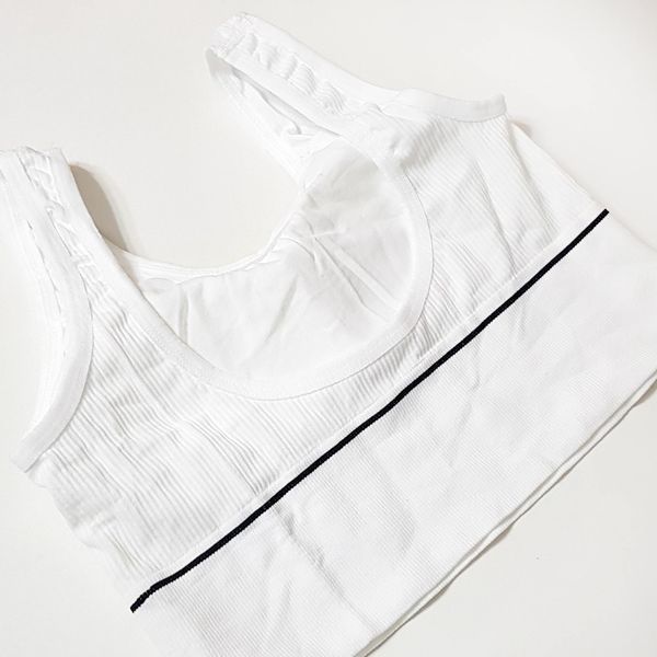 نیم تنه ورزشی زنانه ماییلدا مدل بدون فنر پددار کد 4559 رنگ سفید