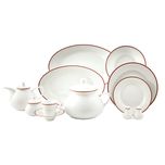 سرویس غذاخوری 108 پارچه چینی زرین ایران سری شهرزاد مدل سپینود درجه یک