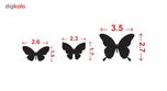 استیکر گوشی طرح the butterfly بسته 2 عددی