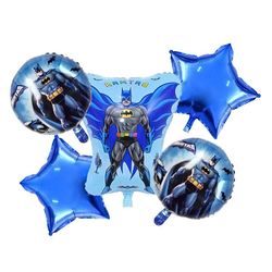 بادکنک فویلی مدل بتمن کد Batman5pcB3 مجموعه 5 عددی
