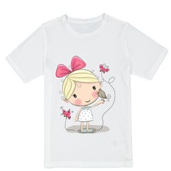 تیشرت آستین کوتاه دخترانه کد e6