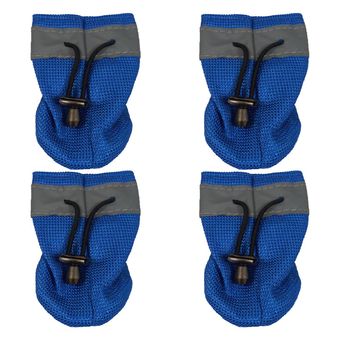 پاپوش سگ و گربه پارچه‌ای سایز M بسته 4 عددی