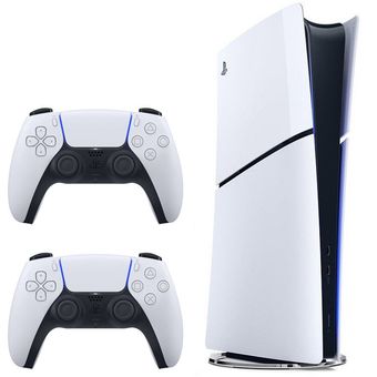 کنسول بازی سونی مدل .PlayStation 5 Slim Digital Edition ظرفیت یک ترابایت ریجن 2015 به همراه دسته اضافه