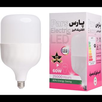 لامپ 60 وات استوانه ای پارس الکتریک البرز