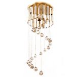 لوستر سقفی شاهان تک مدل مارپیچ