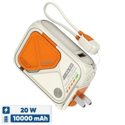 پاوربانک 20 وات هیسکا مدل HP-123PD ظرفیت 10000 میلی آمپر ساعت