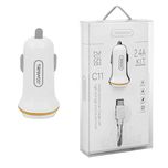 شارژر فندکی ترانیو مدل C11 به همراه کابل تبدیل USB به لایتنینگ