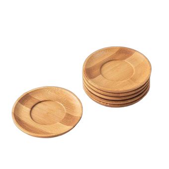 زیر لیوانی مدل بامبو گرد 6 عددی